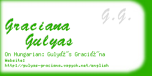 graciana gulyas business card